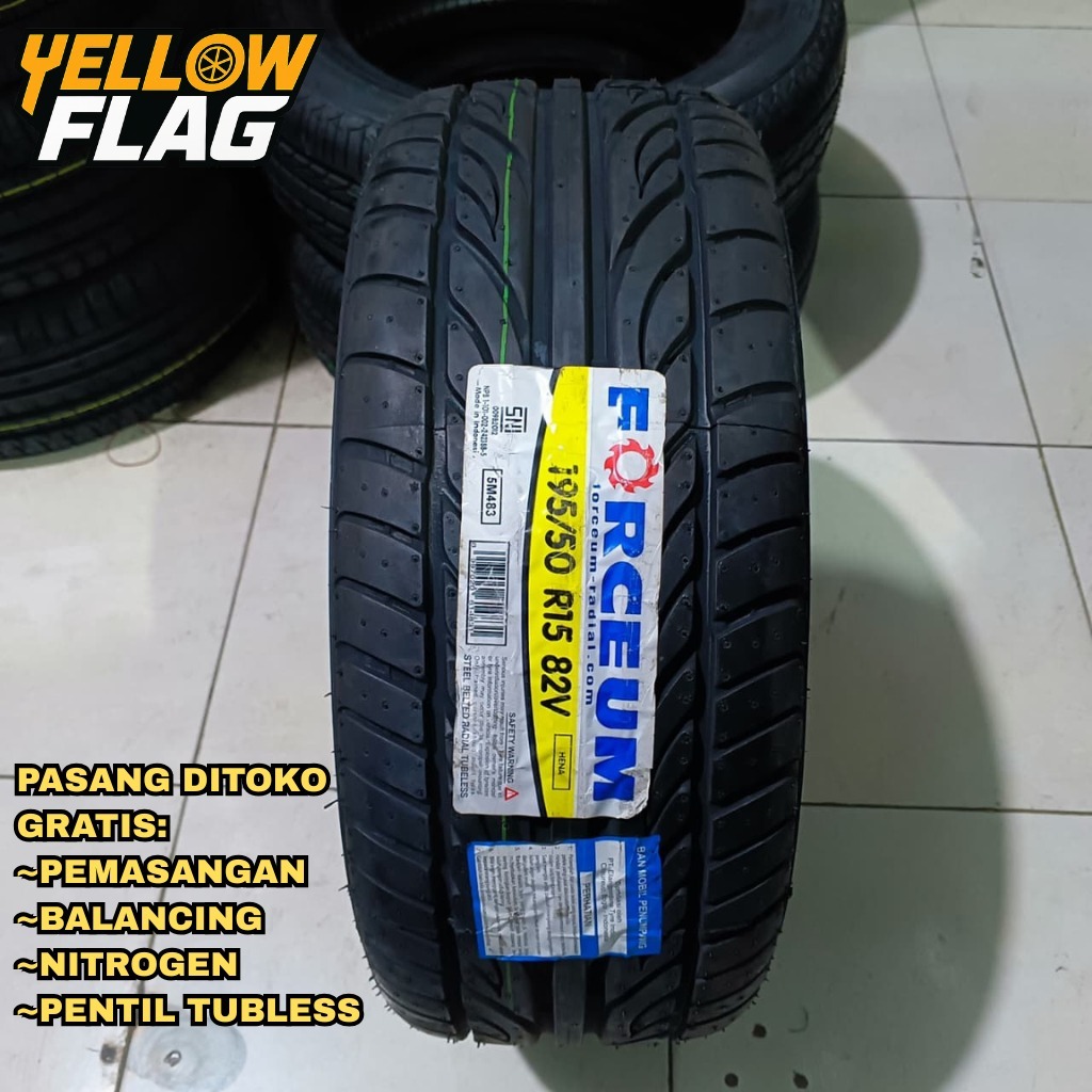 Ban Mobil Ring 15 Ukuran 195/50 Merek Forceum Hena 195 50 R15 Ban Tipis Brio Agya Sigra DLL