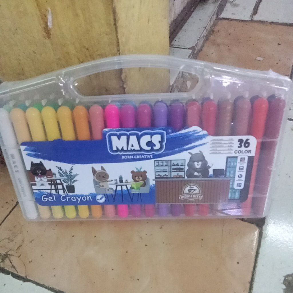 

MACS gel krayon putar 36 color / pcs
