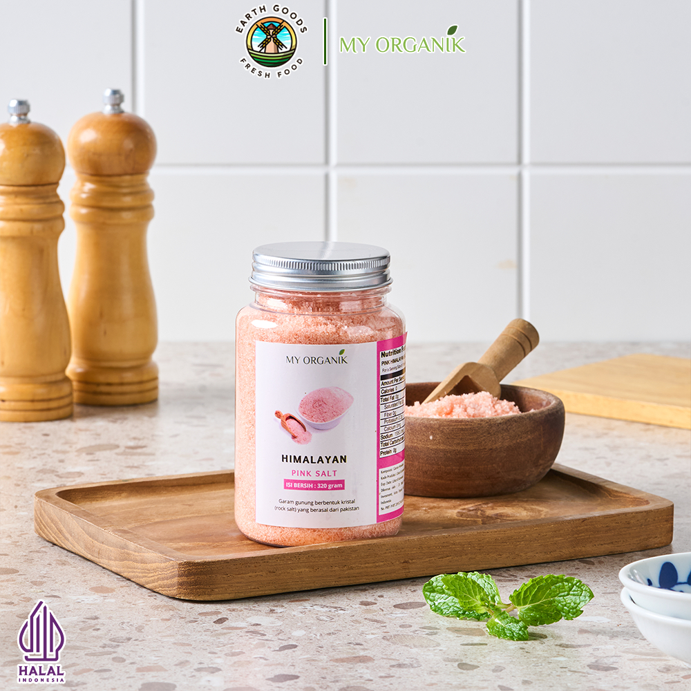 

Garam Himalaya My Organik | Himalayan Pink Salt Organik Premium Penyedap Rasa Bumbu 320gr