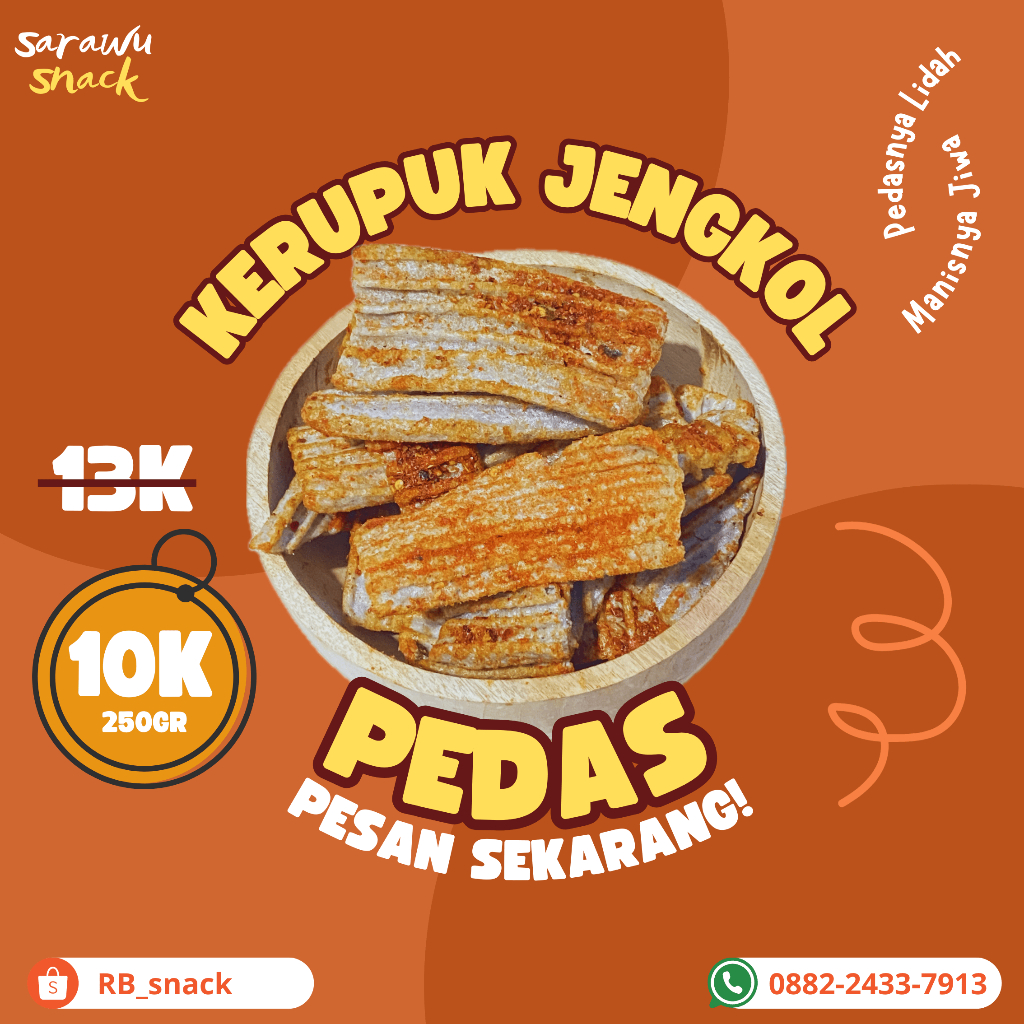 

Kerupuk Jengkol Pedas Gurih Murah dan Renyah