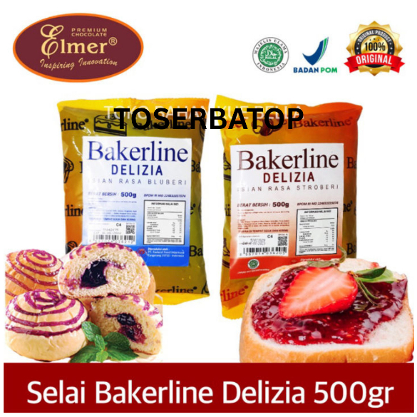 

Bakerline Delizia Selai Rasa Strawberry & Blueberry 500gr
