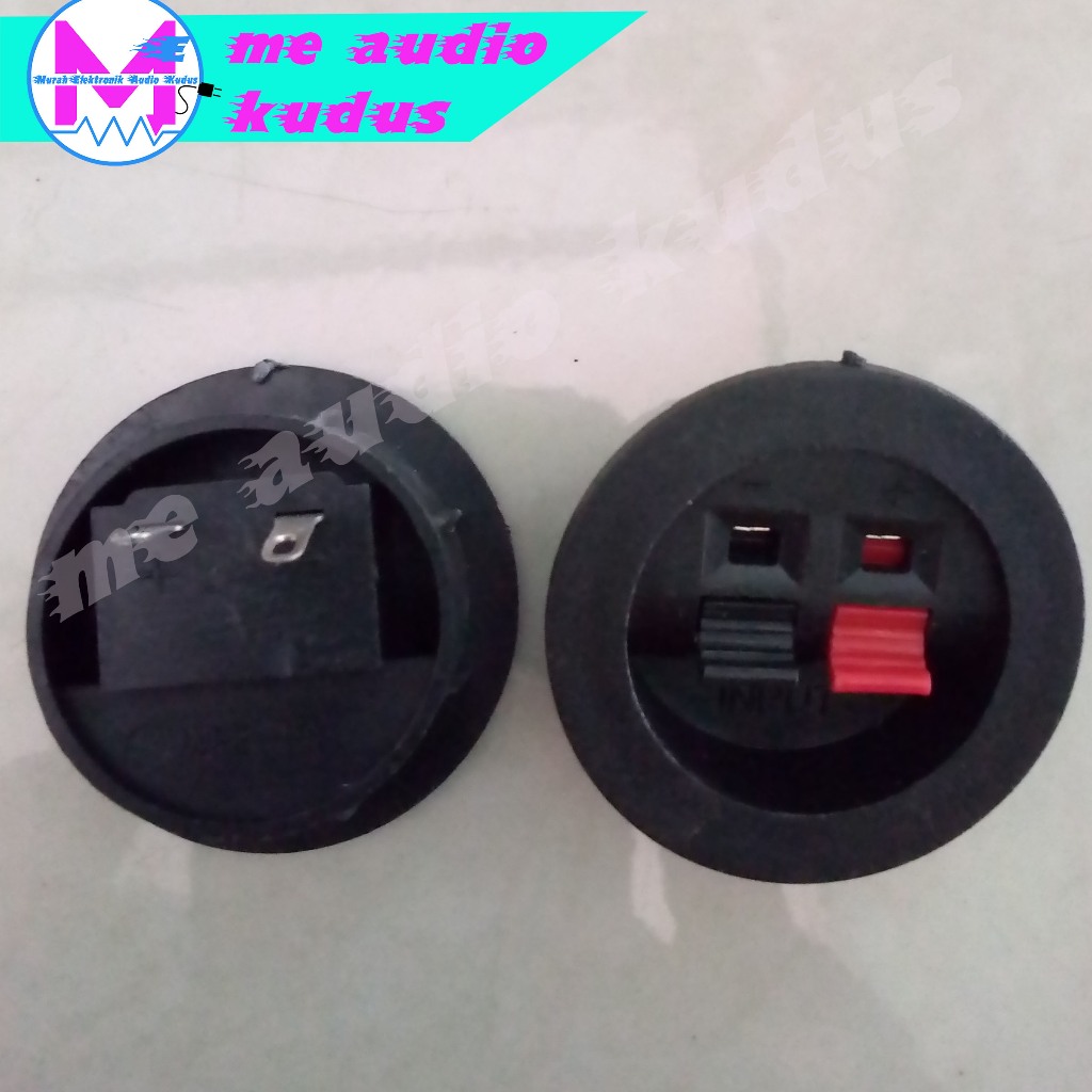 TERMINAL SPEAKER 2 PIN BULAT KECIL MODEL JEPIT