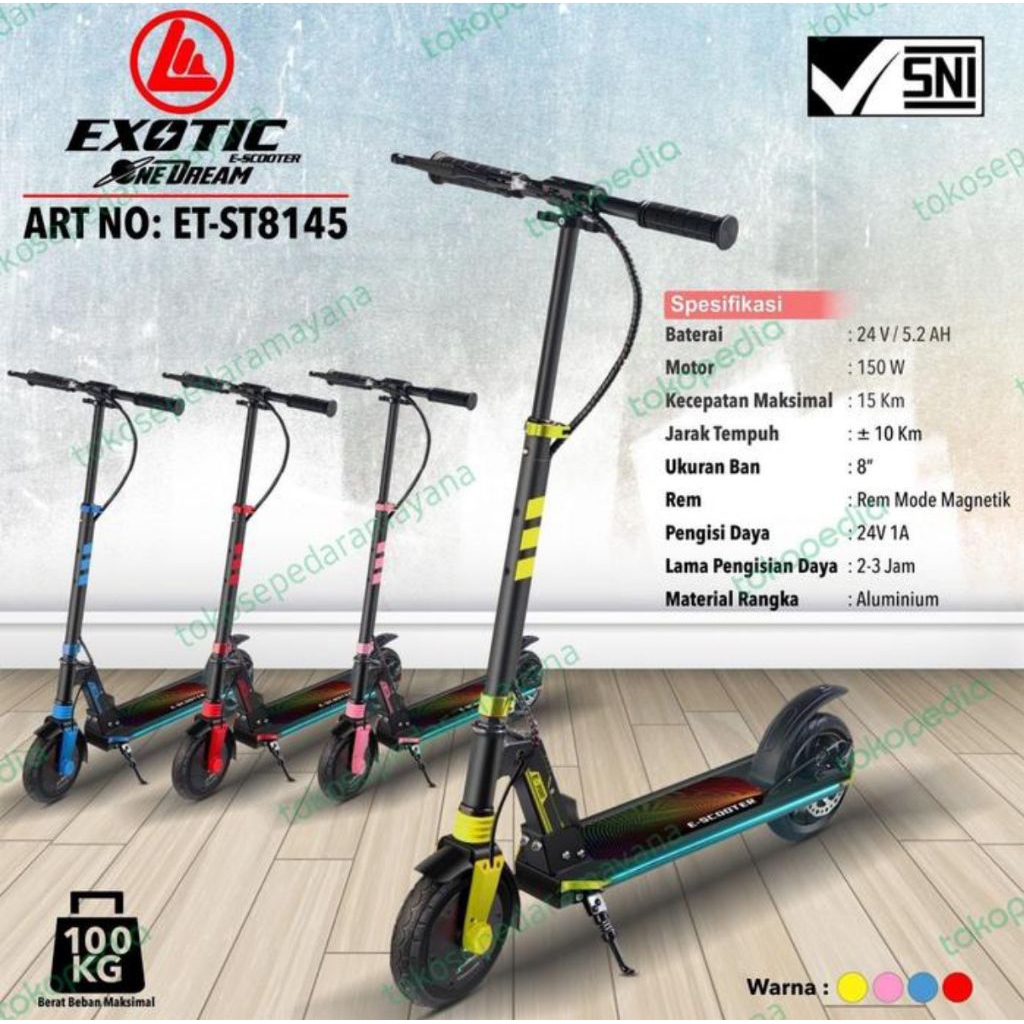 Scooter Electric E Scootee Exotic St 8145