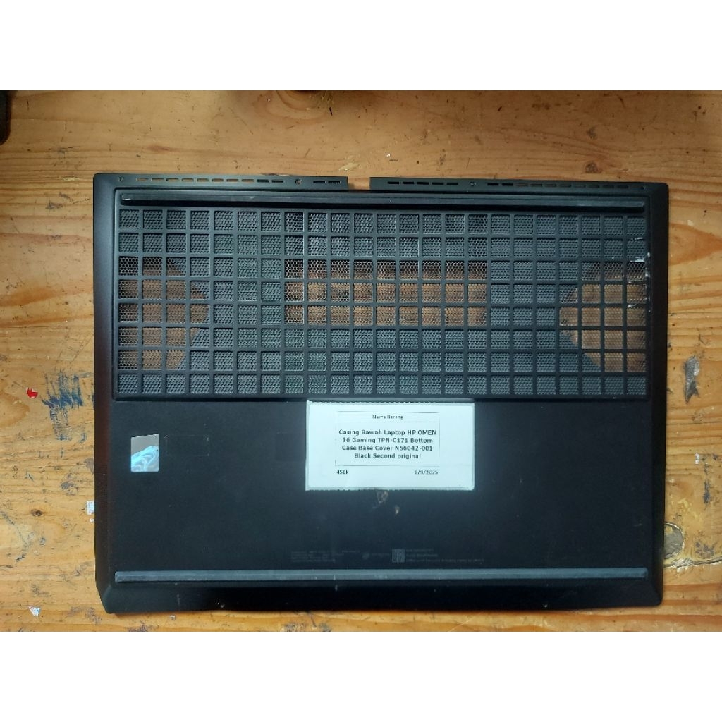 Casing bawah Laptop Hp Omen 16 Gaming TPN-C171 Bottom case base cover N56042-001 Black second origin