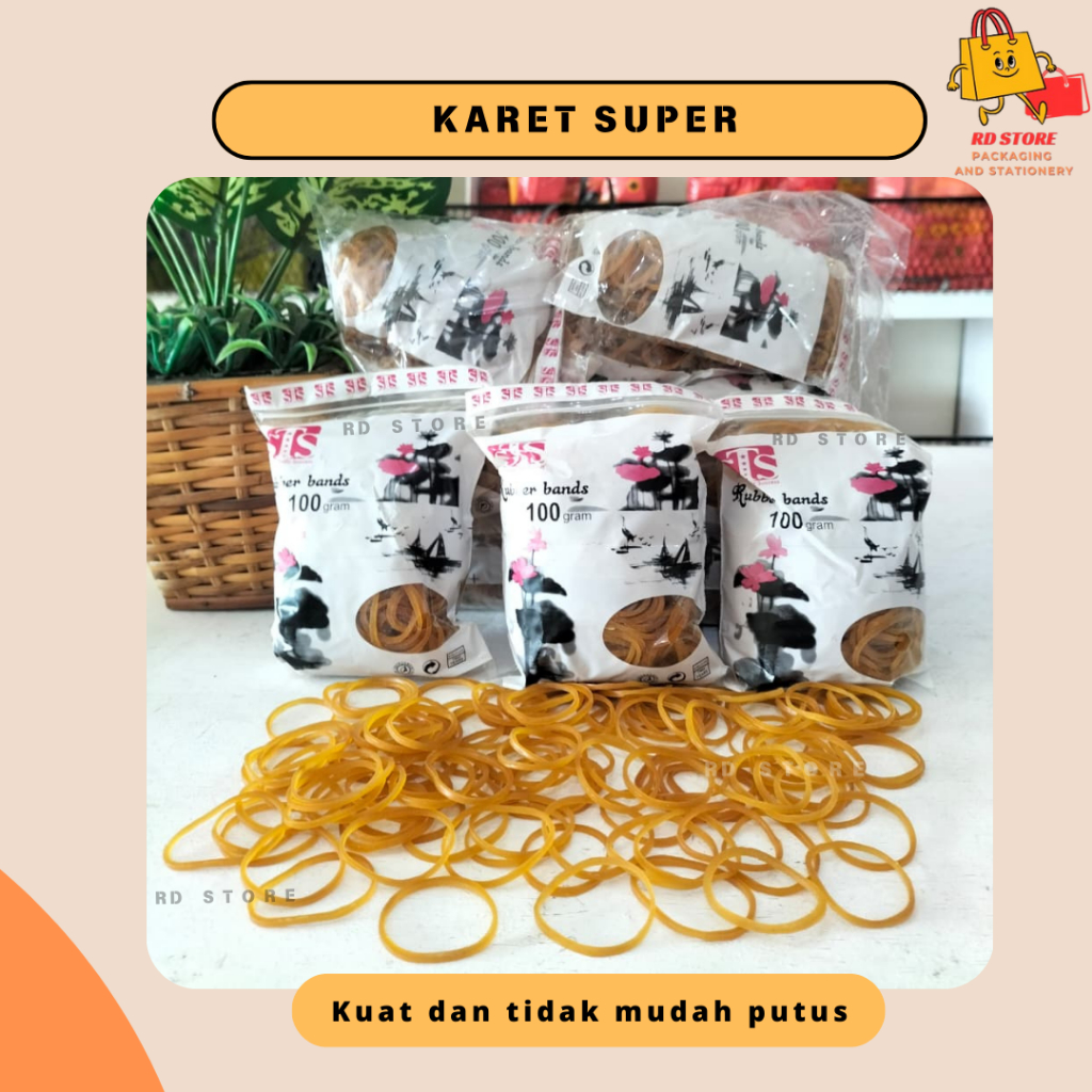 

KARET GELANG MURAH SUPER WARNA KUNING 100 GR KARET NASI BUNGKUS KARET GELANG KUNING KARET SUPER KUAT