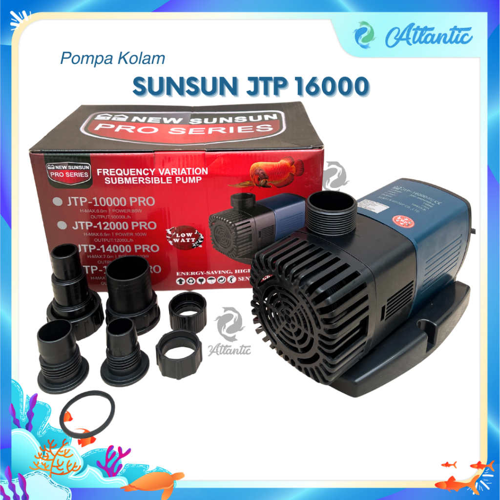 Sunsun JTP 16000 Pompa Air Low Watt Kolam Ikan Koi