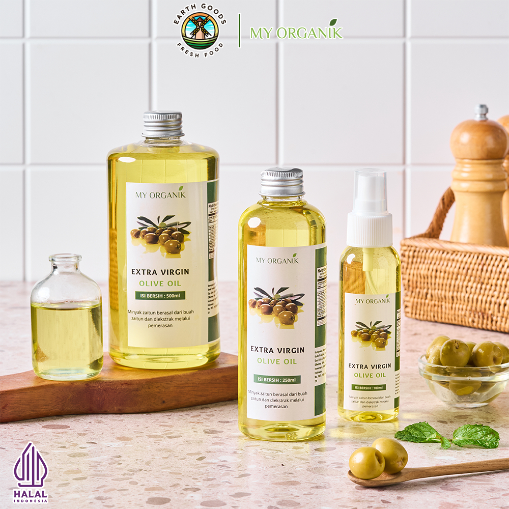 

My Organik - Extra Virgin Olive Oil Minyak Zaitun EVOO Murni Pure 100% Original 100ml