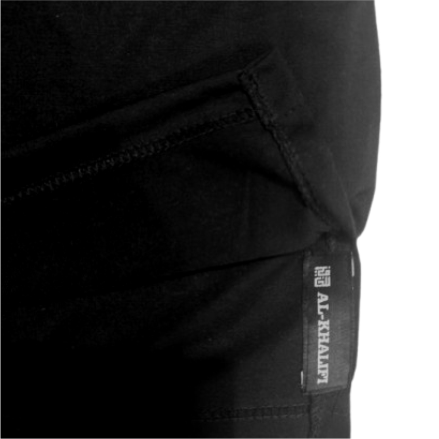 Terlaris Al-Khalifi - Kurta Pakistan Bahan Kaos Lengan 3/4 Baju Koko - Putih Tulang