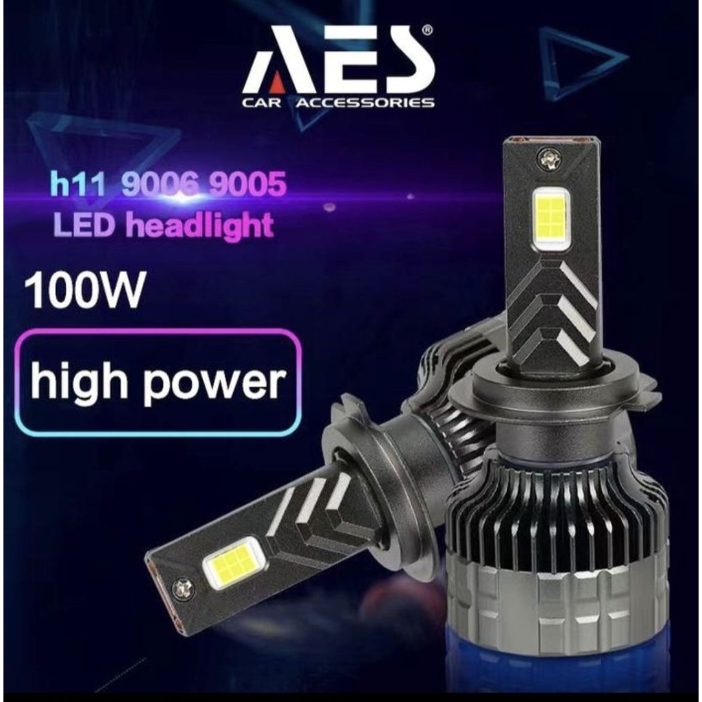 Lampu Led Turbo P 5 100 Watt Headligh HB4/ H7/ H11/H4 Led Lampu 100watt Turbo