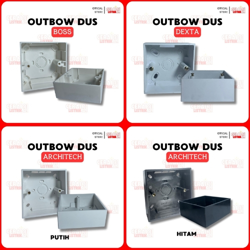GL21 - OUTBOW DUS PENGAMAN/SOCKET STOP KONTAK Merek Boss | Architech | Dexta