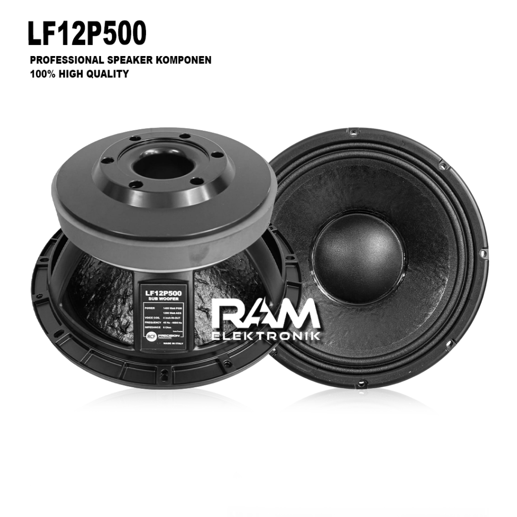 Komponen Speaker 12 Inch RCF LF12P500 | 12P500 | LF12 P500 | L12 P500 Grade A