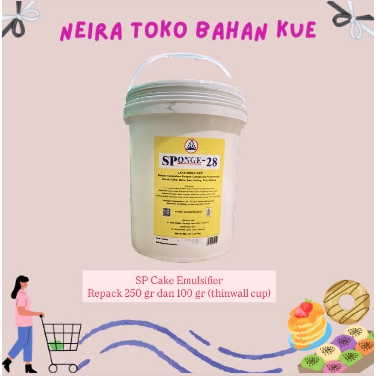 

SPONGE-28 SP / CAKE EMULSIFIER R3PACK 25O GR DAN 1OO GR