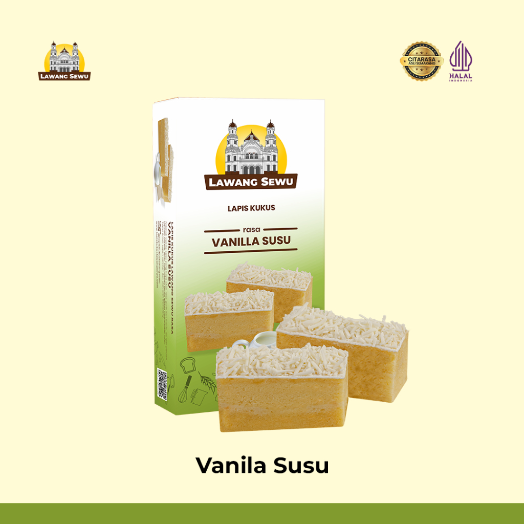 

Lapis Kukus Lawang Sewu Vanila Susu