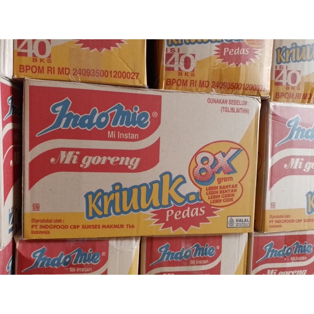 

Indomie Goreng Kriuk 1 Karton (40 pcs)