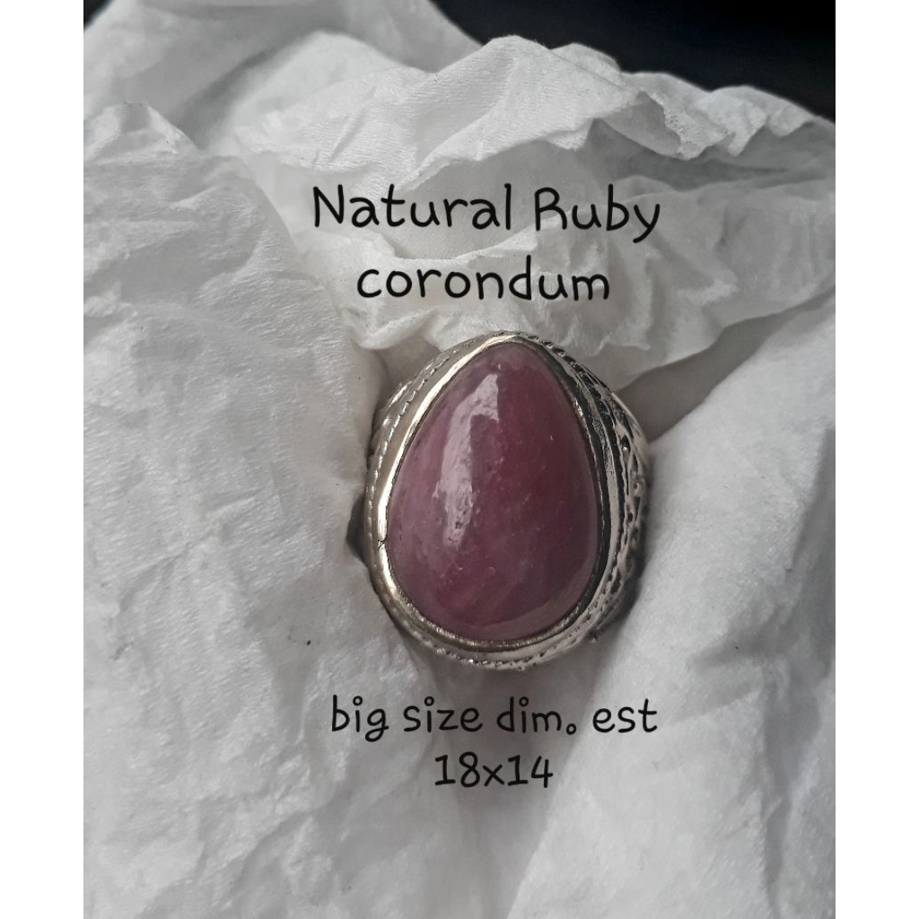 NATURAL RUBY CORONDUM RUBY TETES AIR big size jumbo