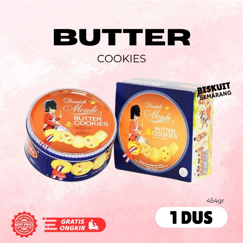 

Monde Butter Cookies 454gr Danish Monde Butter Blue Cookies 1 KARTON Isi 12 Kaleng