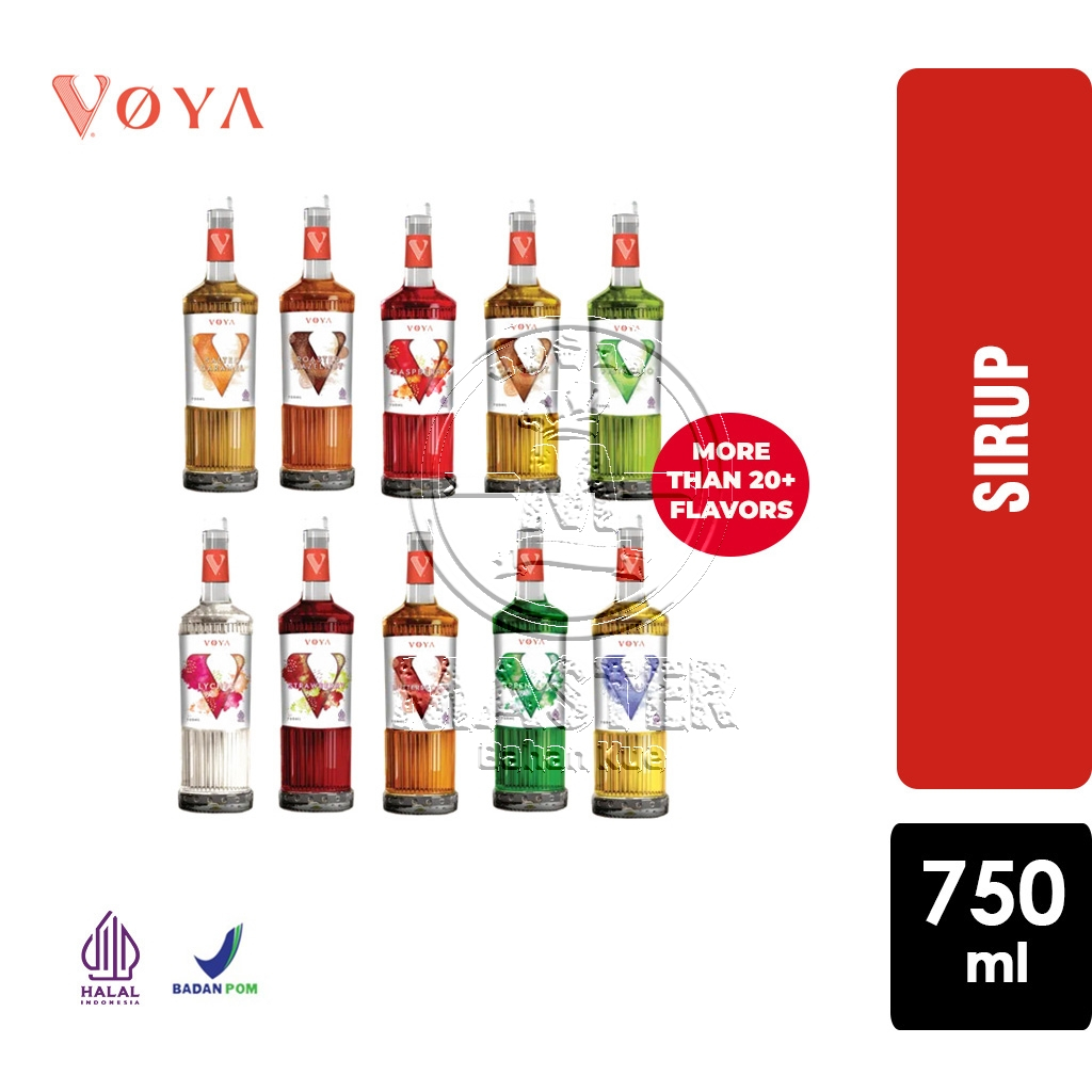 

Sirup Minuman Kafe VOYA Premium Syrup Aneka Rasa [Botol Plastik 750ml]