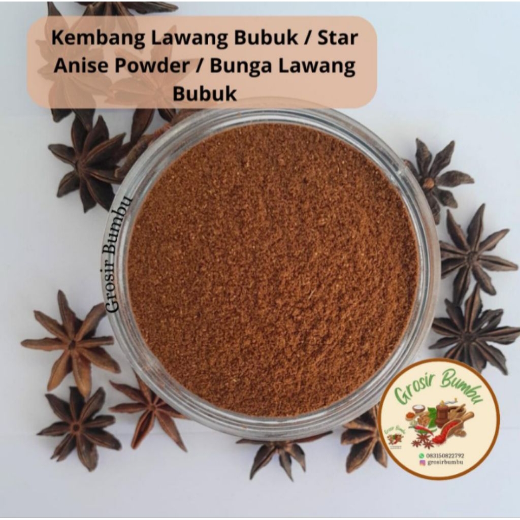 

Kembang lawang bubuk 1kg/star anise powder/bunga lawang bubuk✔️