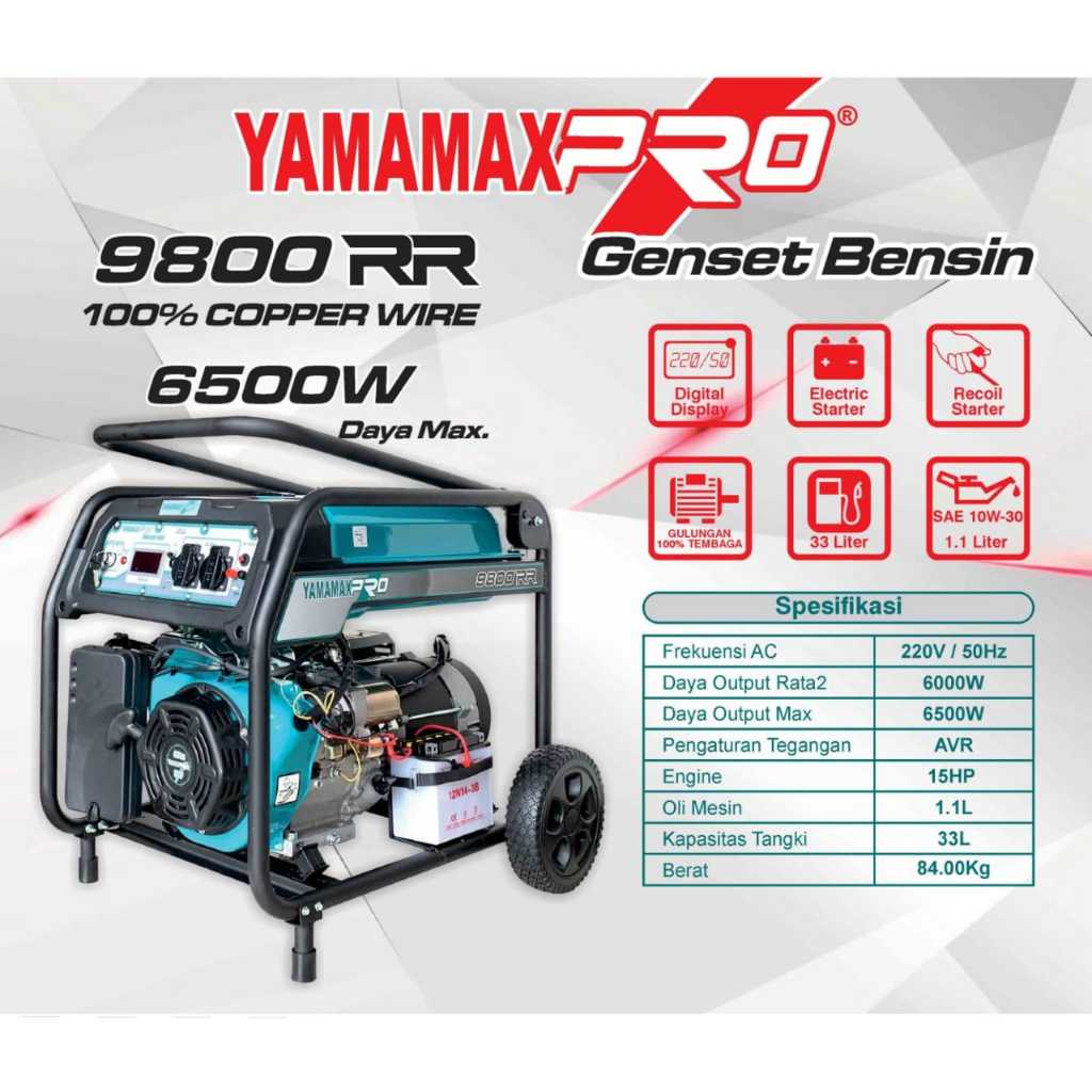 Yamamax Pro Genset /Mesin Generator Bensin/Genset Listrik Berkwalitas