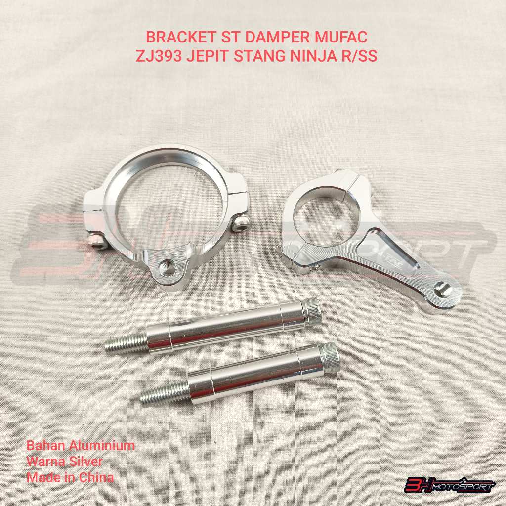 BRACKET STEERING DAMPER MUFAC ZJ393 JEPIT STANG NINJA R - SS