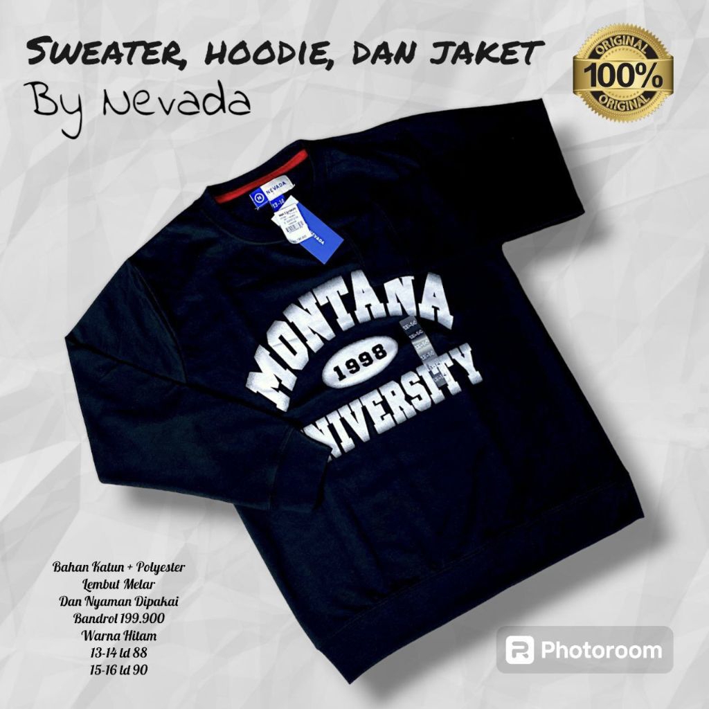 (GITA BRANDED) SWEATER & HOODIE NEVADA JUNIOR