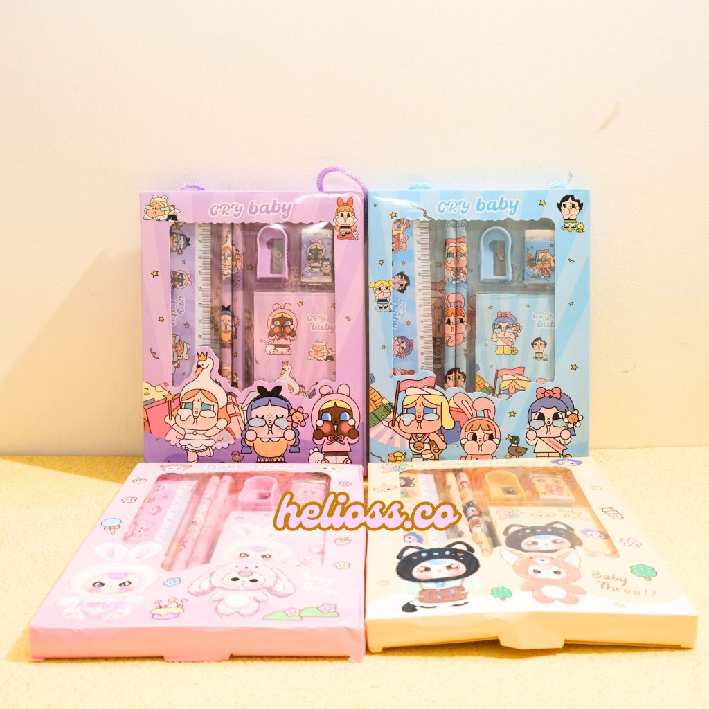 

PAKET ALAT TULIS XIMI BABY THREE CRYBABY CRY BABY SET ALAT TULIS ANAK HAMPERS GIFT SET BIRTHDAY ANAK MOTIF BABY THREE CRY BABY HELIOSS.CO