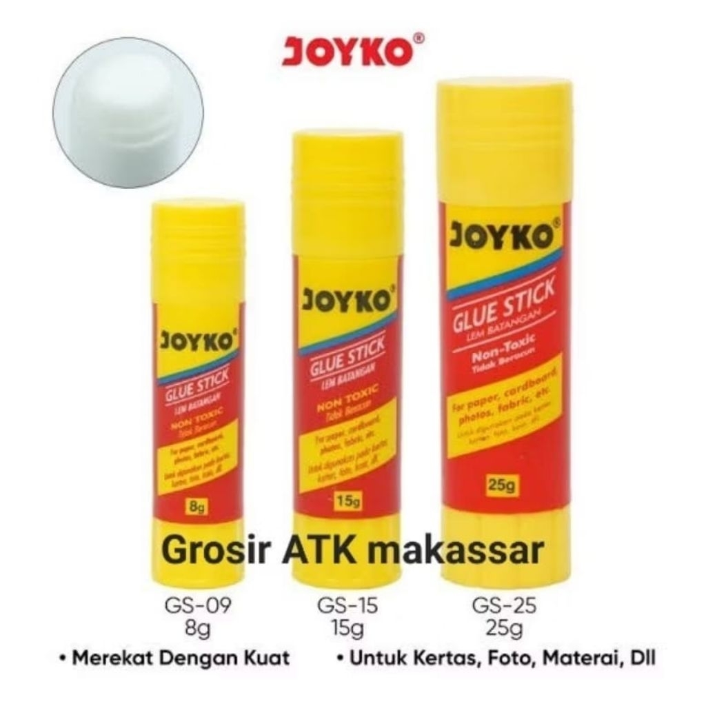 

GLUE STICK 15 GRAM JOYKO GS-15 ORIGINAL BERKUALITAS / LEM STIK 15 GRAM