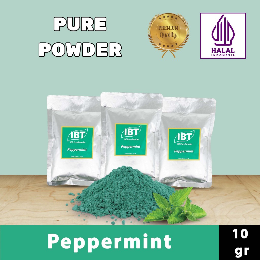 

Pure Peppermint Powder Impor Taiwan Bubuk Essence Murni Kualitas Bagus Sachet