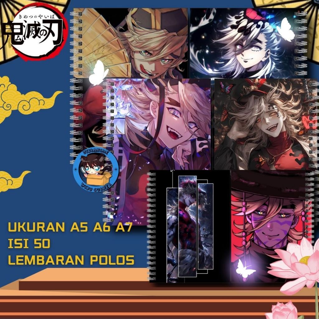 

NOTEBOOK DOUMA / NOTE BOOK DOUMA DEMON SLAYER/ BUKU CATATAN KIMETSU NO YAIBA DOUMA