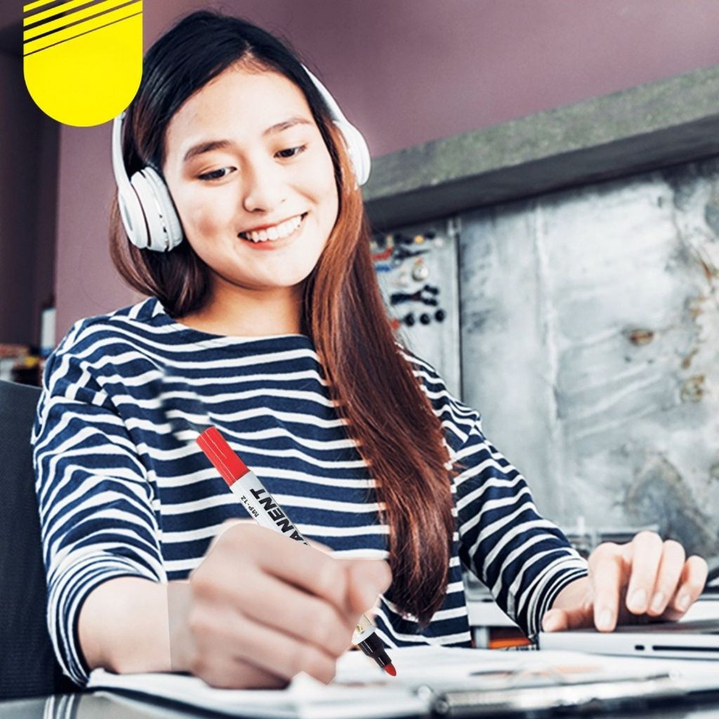 

MILENIUM 1Pcs Spidol MP 12 MP 11 Permanent Merah Biru Hitam Bisa Diisi Ulang