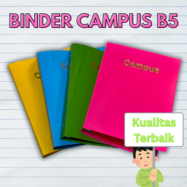 

Binder / Campus Bider Ukuran B5 & A5 + Bonus Loose Leaf Untuk Catatan, Kualitas Terbaik, Warna Cerah, dan Menarik