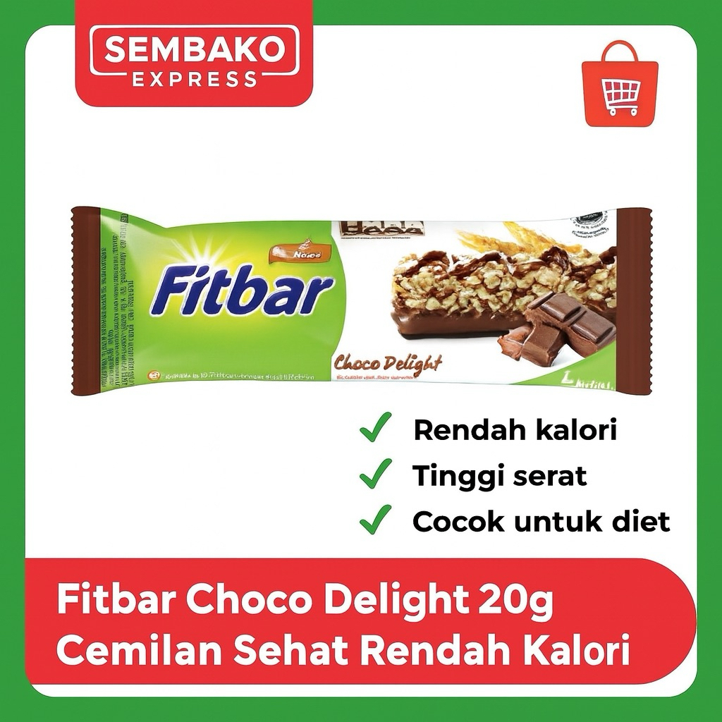 

Fitbar Choco Delight 20g – Camilan Sehat Rendah Kalori