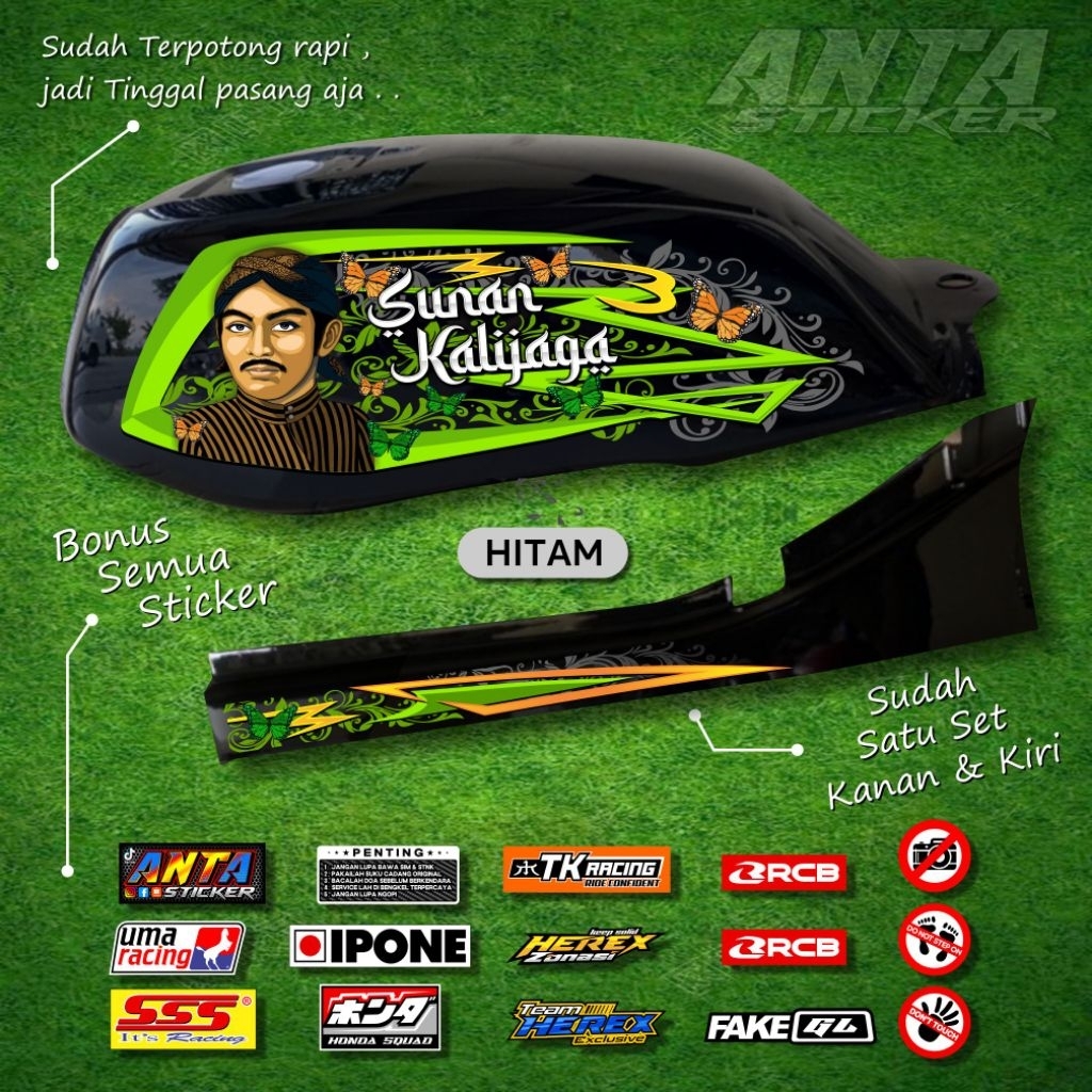 Striping GL Sunan Kalijaga Sticker lis les variasi Honda GL