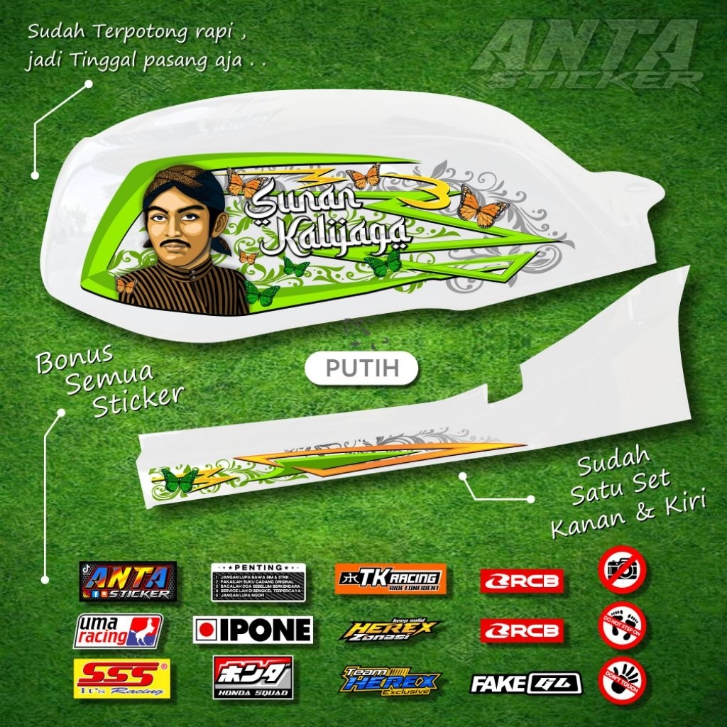 Striping GL Sunan Kalijaga Sticker lis les variasi Honda GL