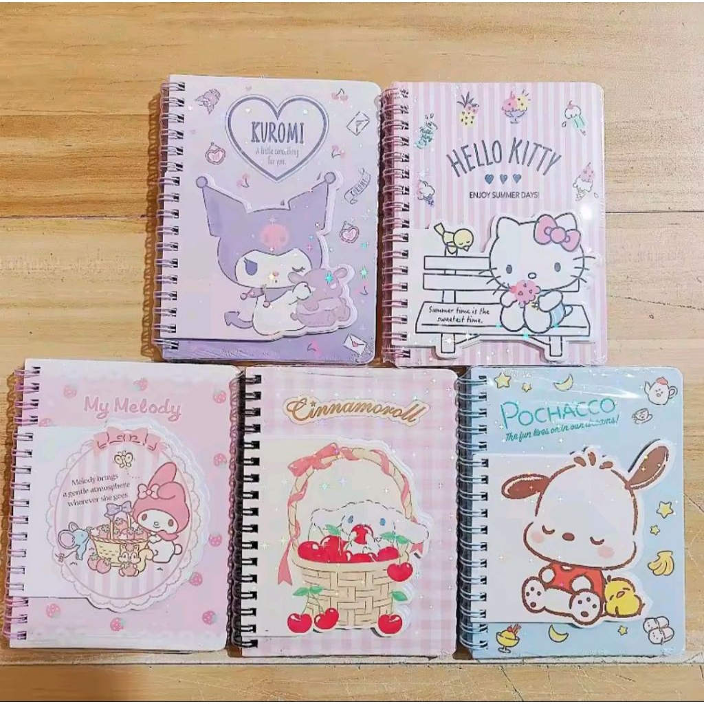 

Notebook / Memo ring double hellokitty melody ori uk 11x14.8