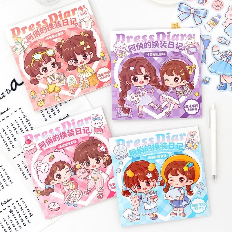 

Buku Sticker Anak Fashion Dress Up Lucu/ Buku Stiker Dress Up Tempel