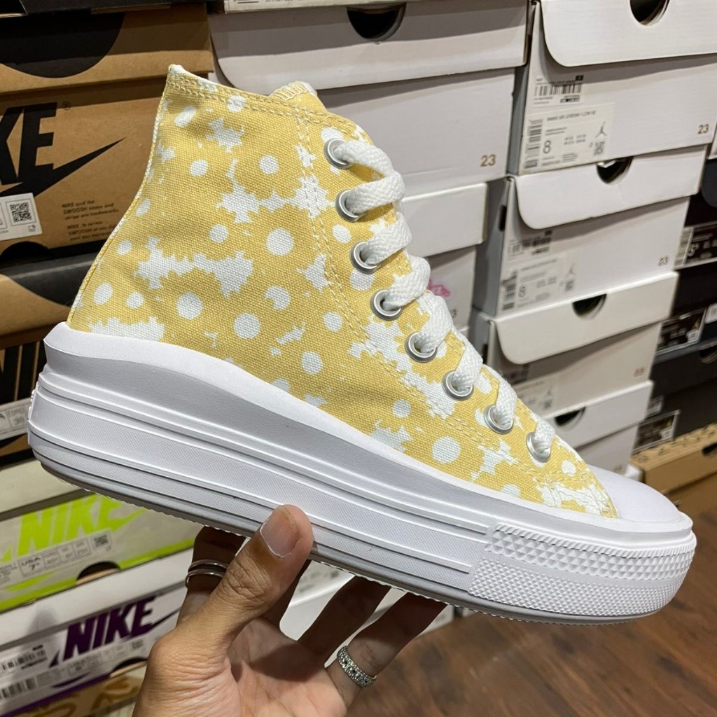 Sneakers Ctas Move Platform Hi - Floral / Cyber Mango