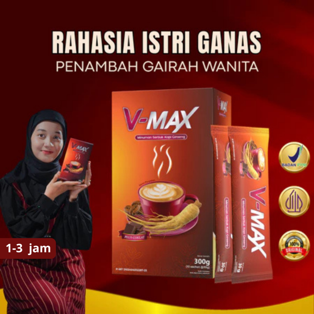 V-MAX Kopi Gingseng Rasa Coklat Kopi Kuat wanita Kopi kuat tahan lama kopi Sensasi Bercinta Untuk Pe