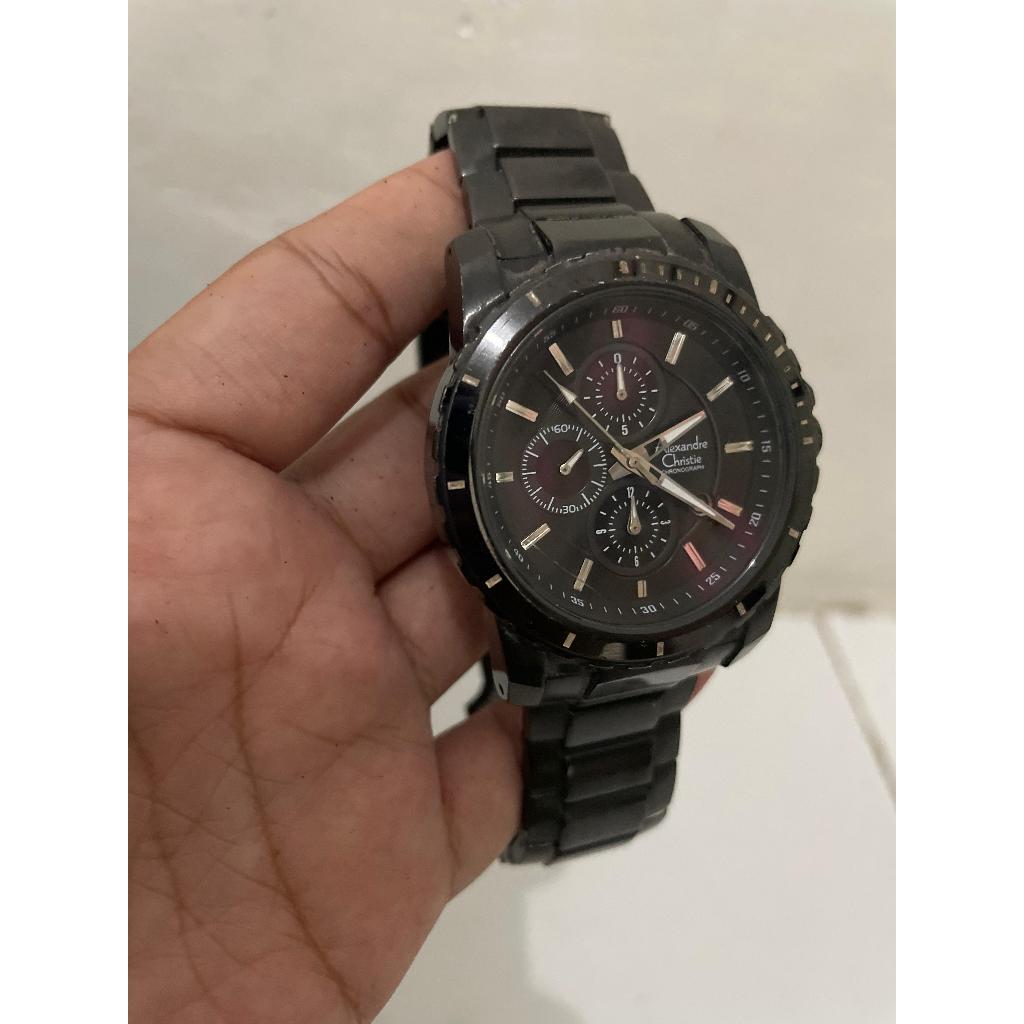 Preloved Jam Tangan Pria Alexandre Christie Original Jam Tangan Second Alexandre Christie