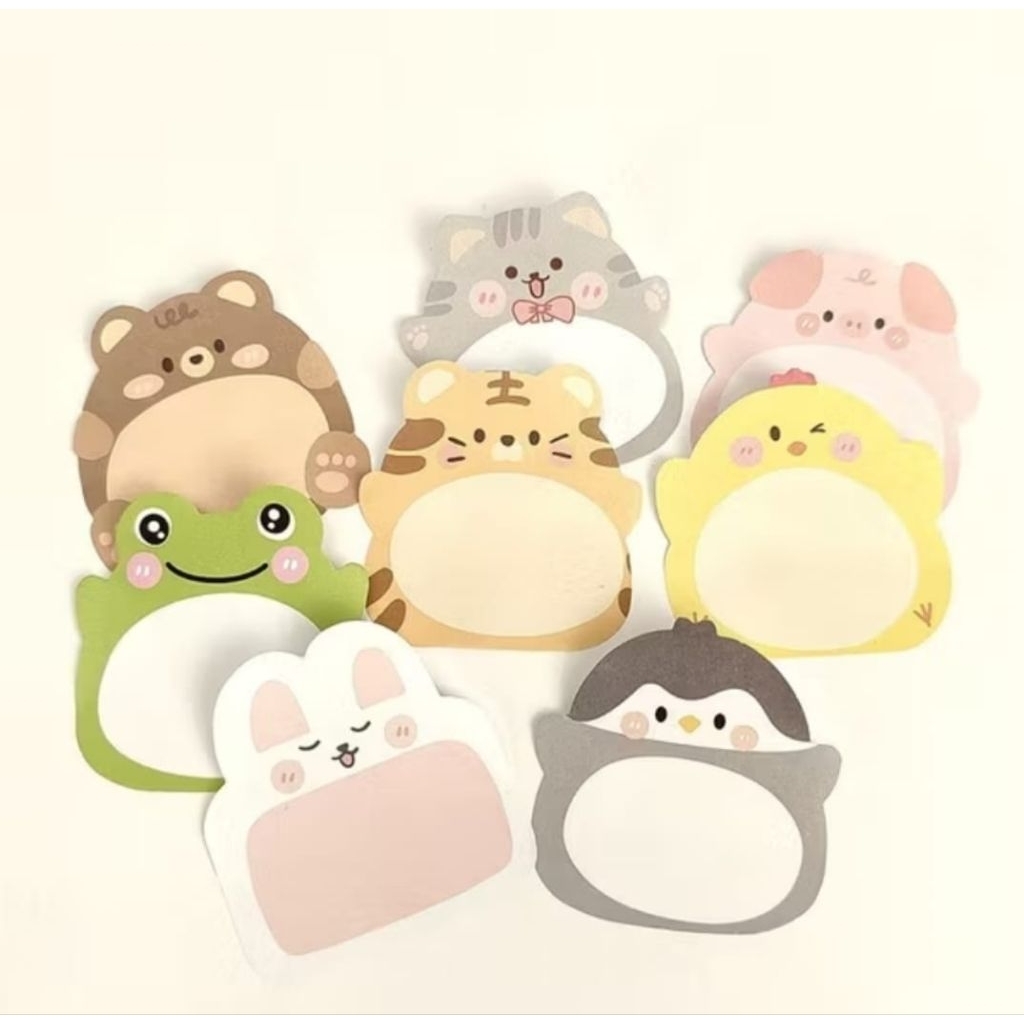 

Sticky Notes Motif Hewan Tempelan Kertas Catatan Memo Note Karakter Binatang Mini