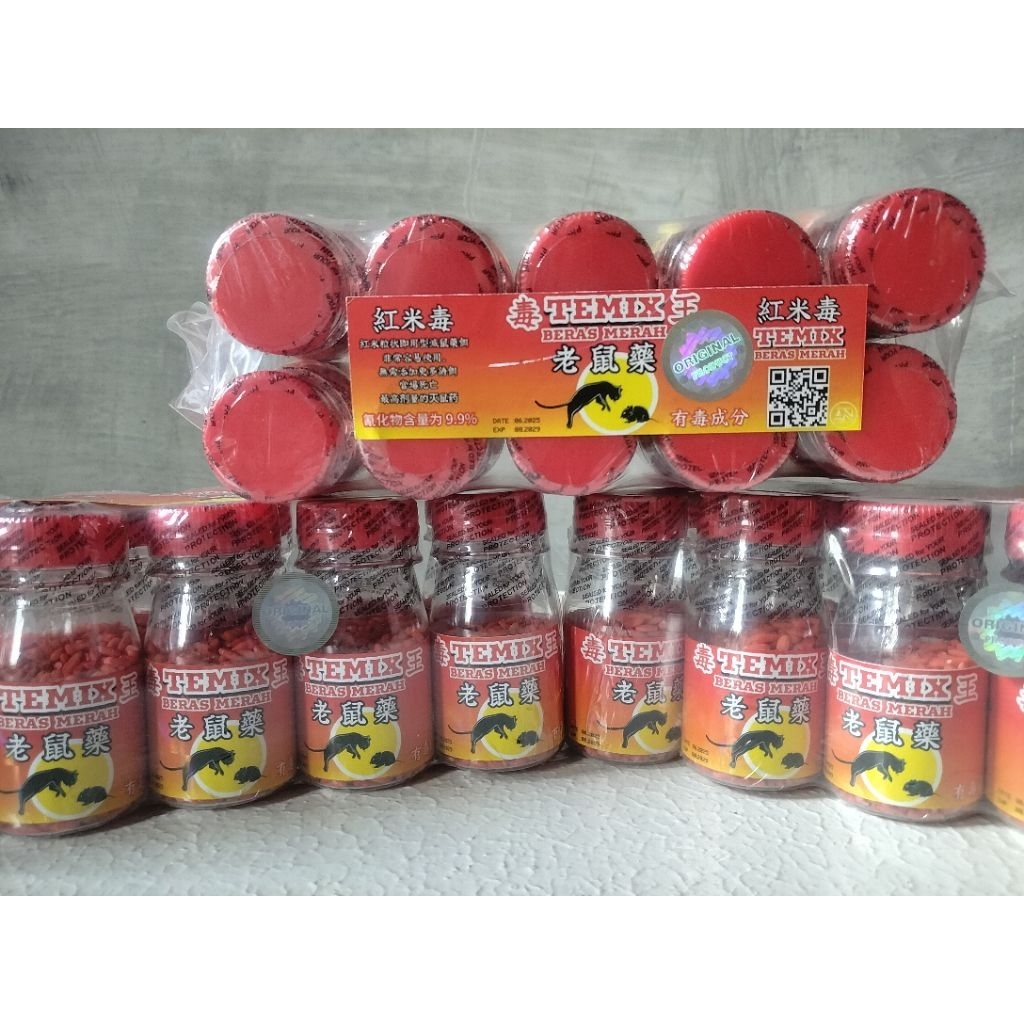 Grosir racun tikus TEMIX beras merah isi 10 botol
