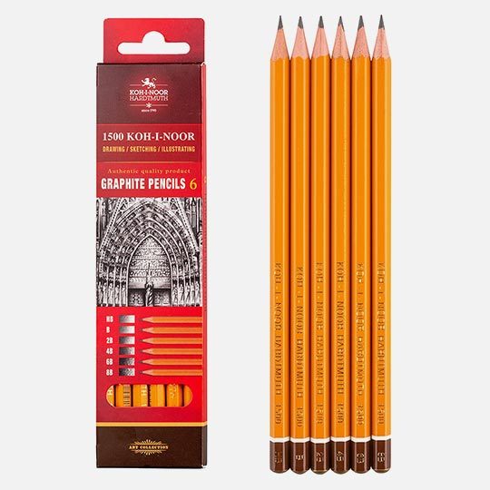 

KOH-I-NOOR 1500 Professional Graphite Pencil Set 6