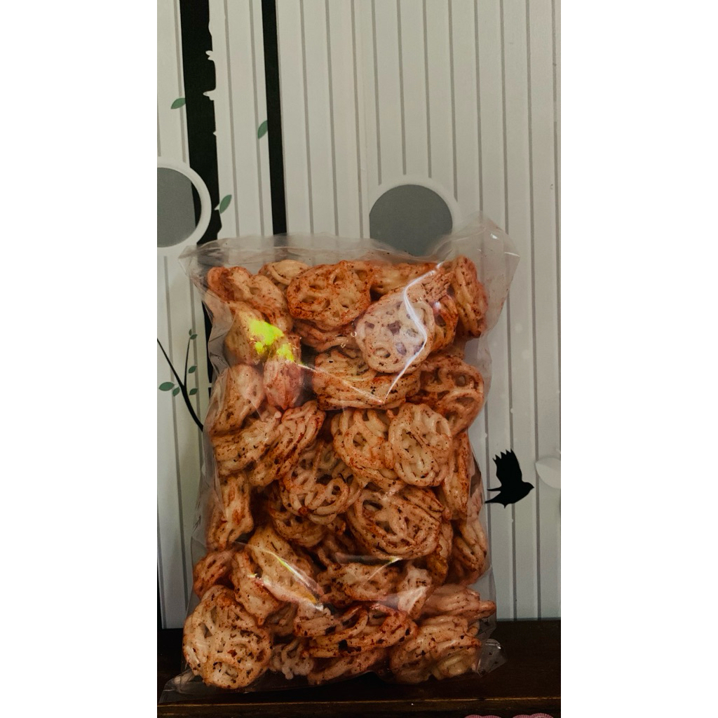 

krupuk roda pedas
