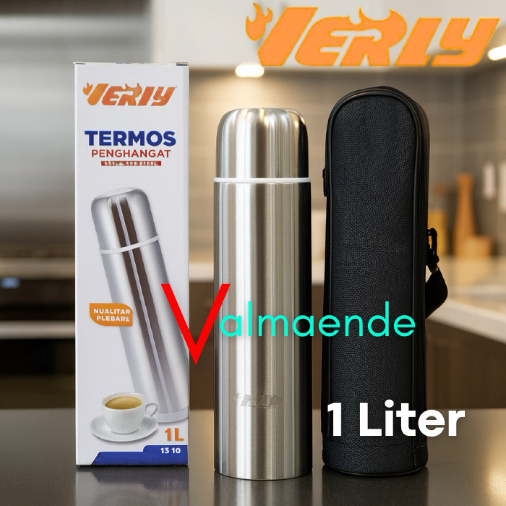 TERMOS Air Panas Dingin Stainless Steel Food Grade Tumbler 1 Liter VERLY 5100 THERMOS Include Tas