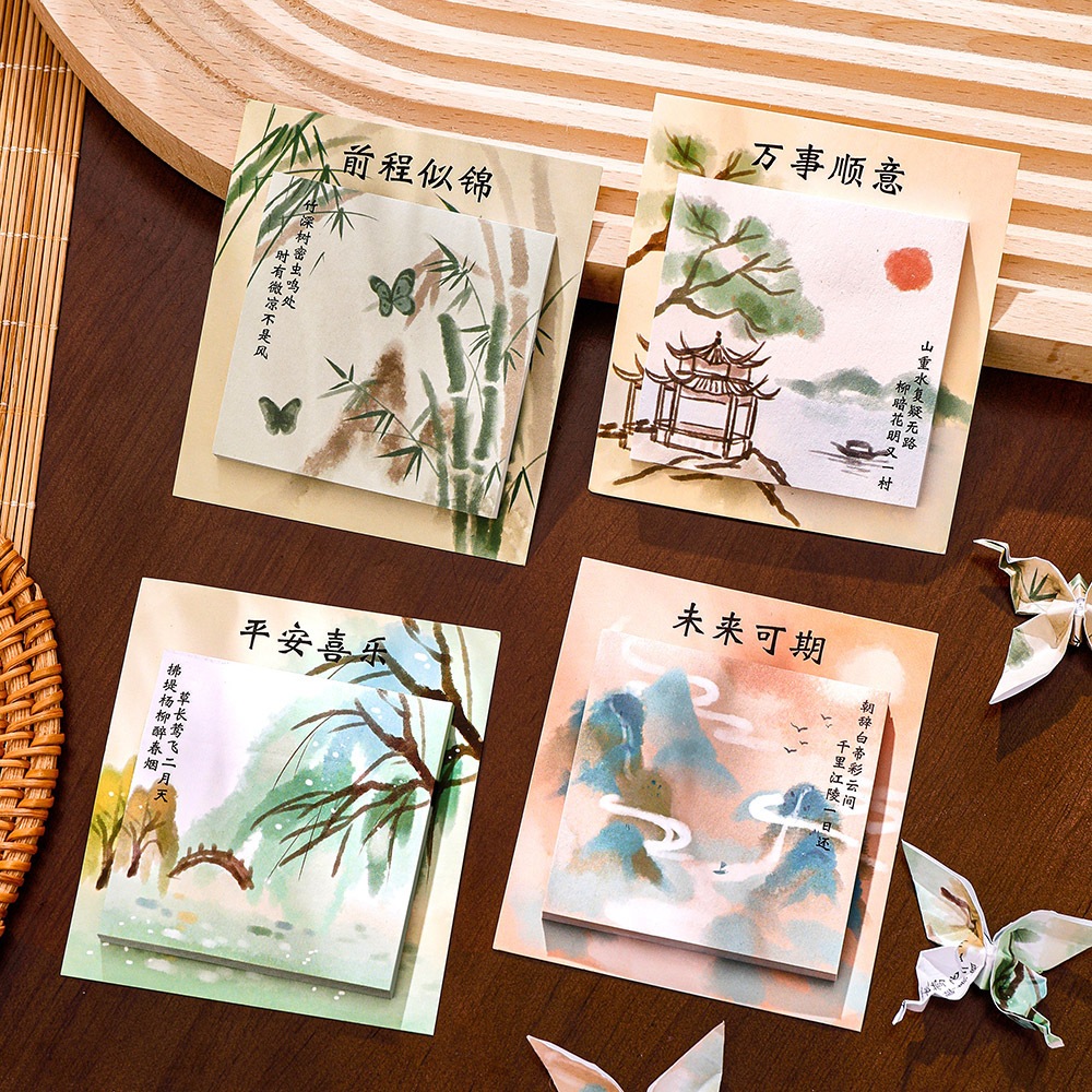 

Sticky Notes Pemandangan (isi 30 Lembar) Memo Pad Kertas Catatan Kertas Note Chinese Style