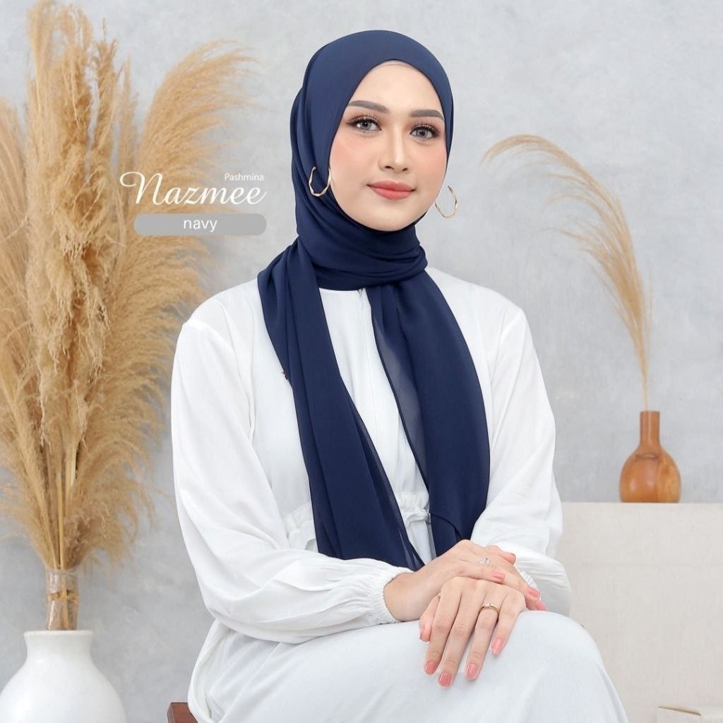Yessana - Pashmina Nazmee Hijab Pashmina Ceruty Ultimate Premium / Selendang Ceruty Babydoll Mewah