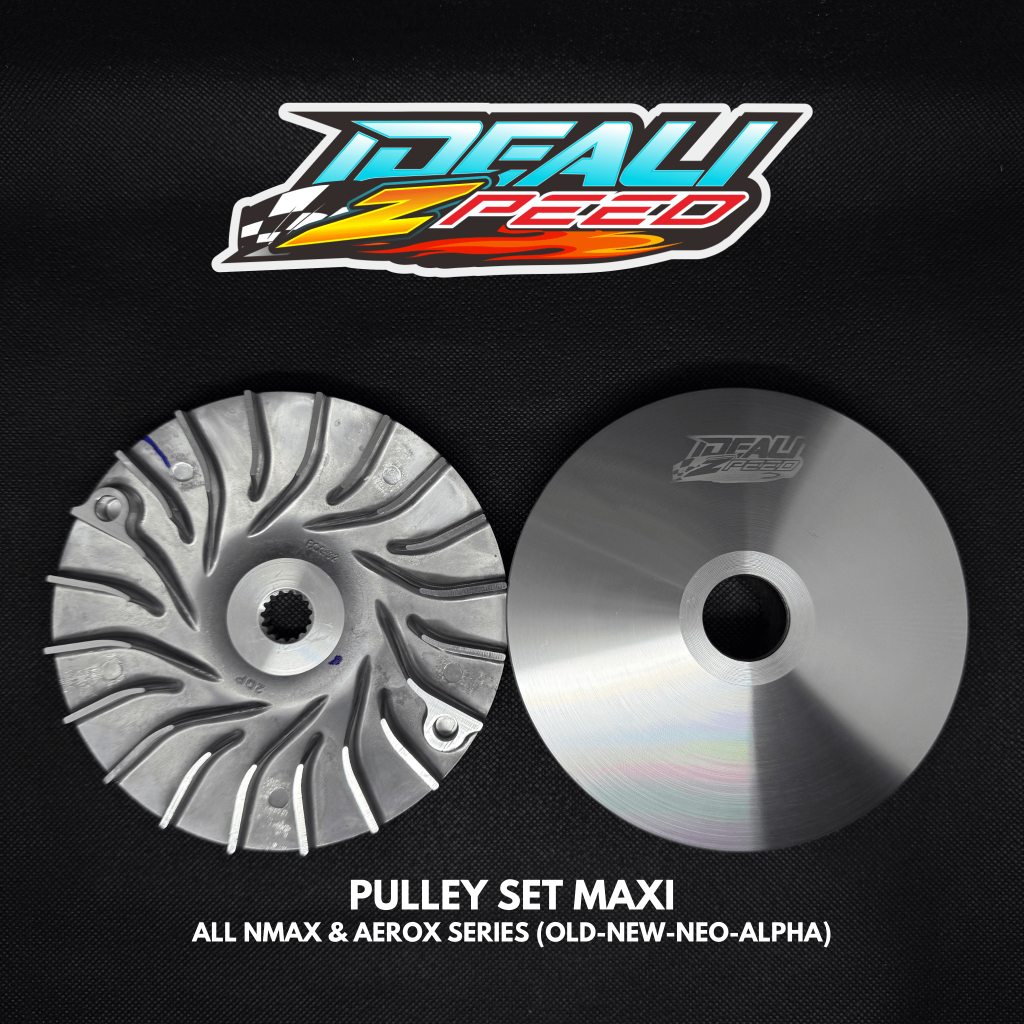 PULLEY CUSTOM IDEALIZPEED (BUBUT+KEROK JALUR ROLLER+INTERLOCK) NMAX/AEROX/LEXI/XMAX
