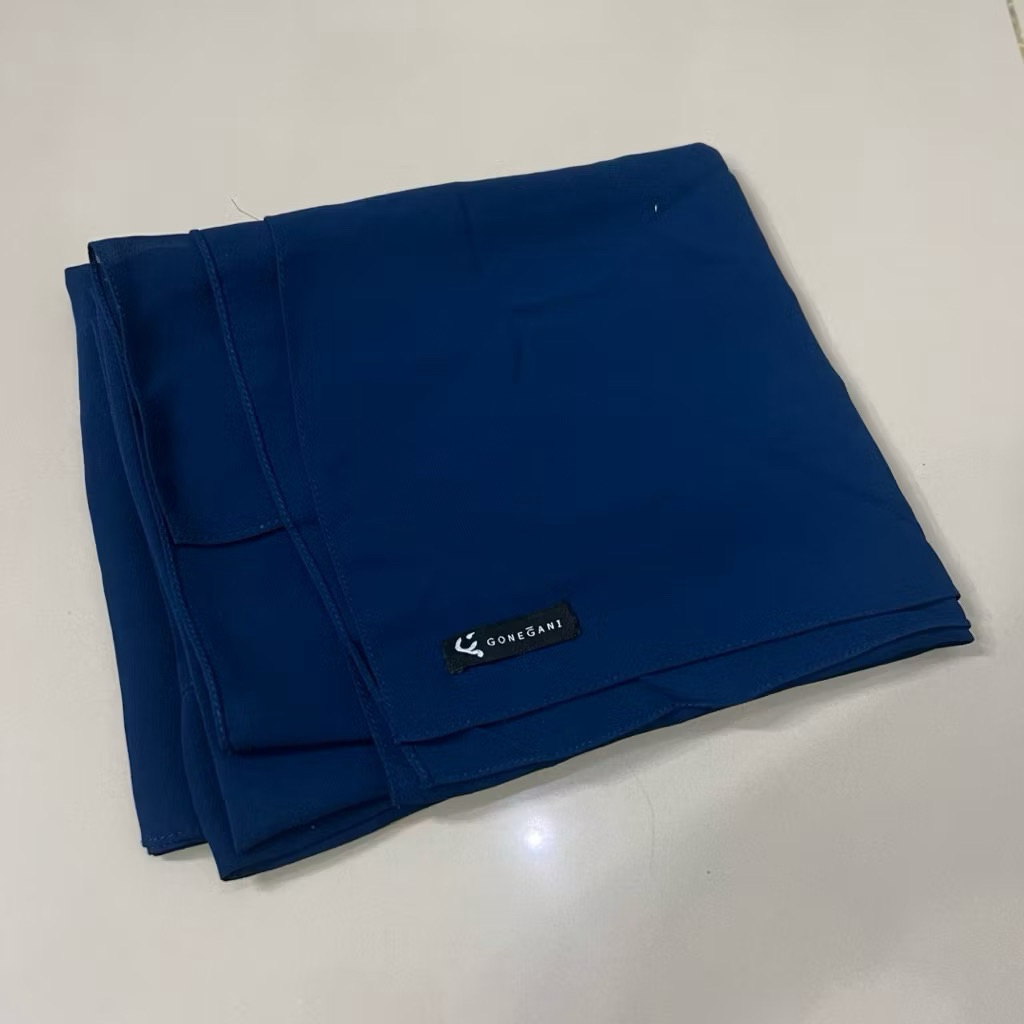 Gonegani Melayu Instant Shawl / Hijab Pashmina Instant / Ceruty Babydoll Scarves - Navy