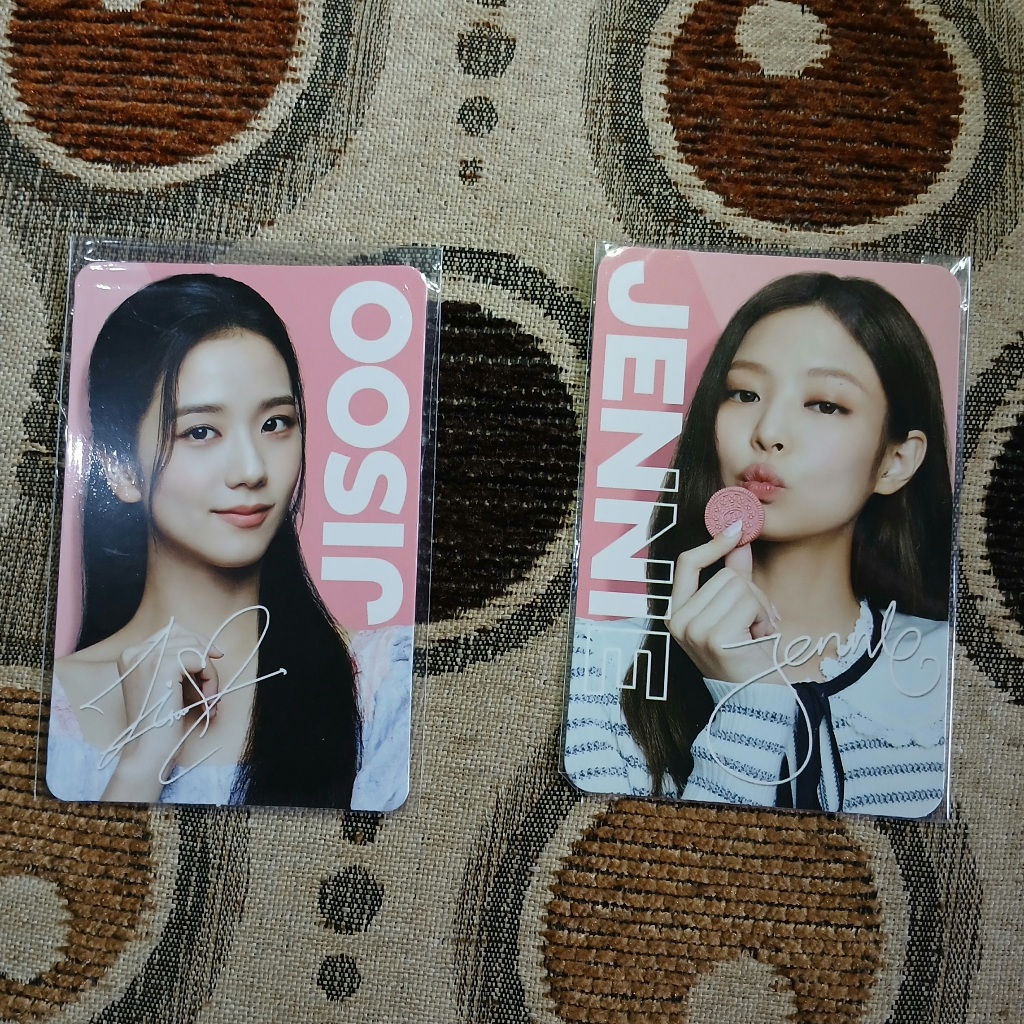 Photocard Blackpink oreo jisoo jennie