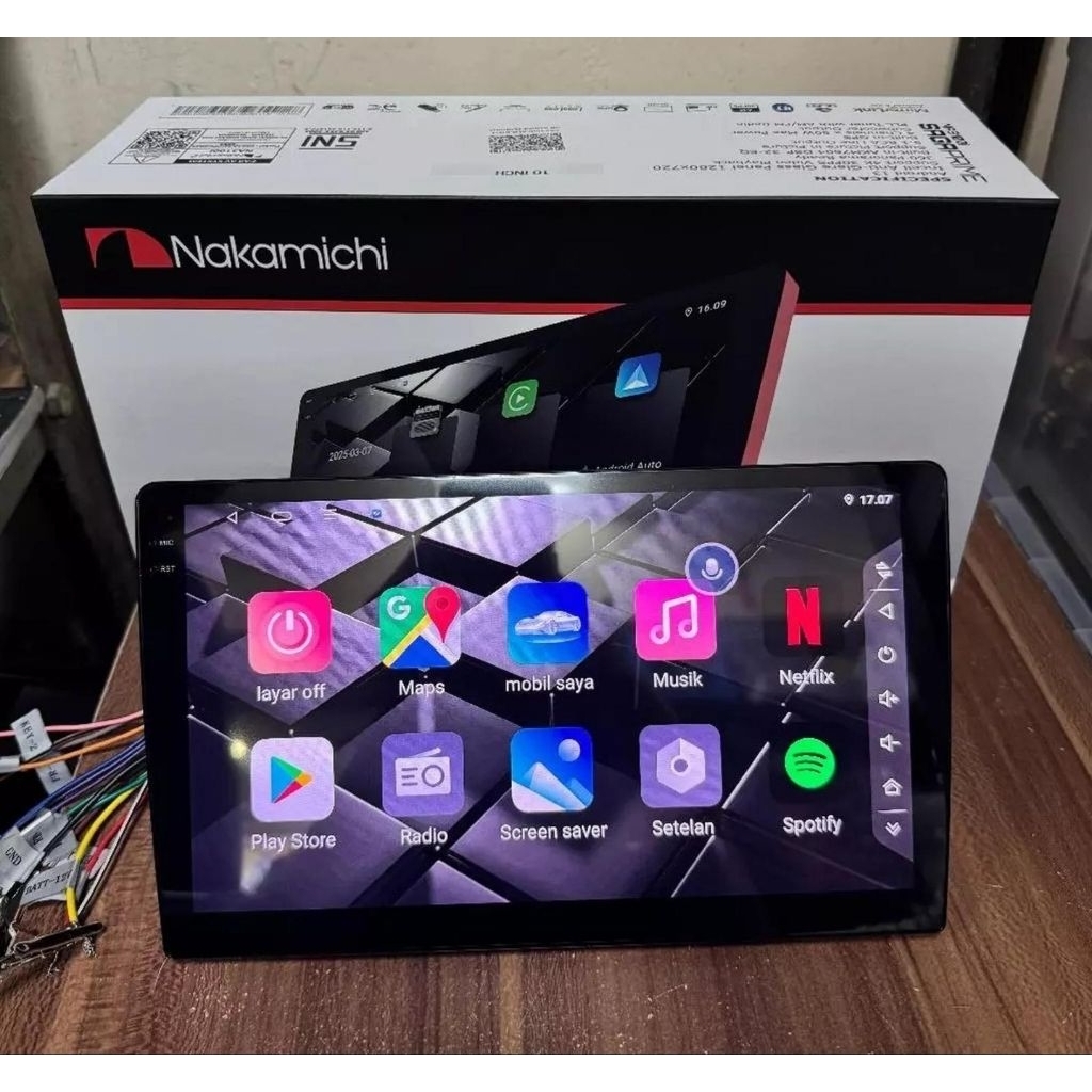 HU 9" Nakamichi Saga Prime 4/128gb Android 13 - Qled 4k